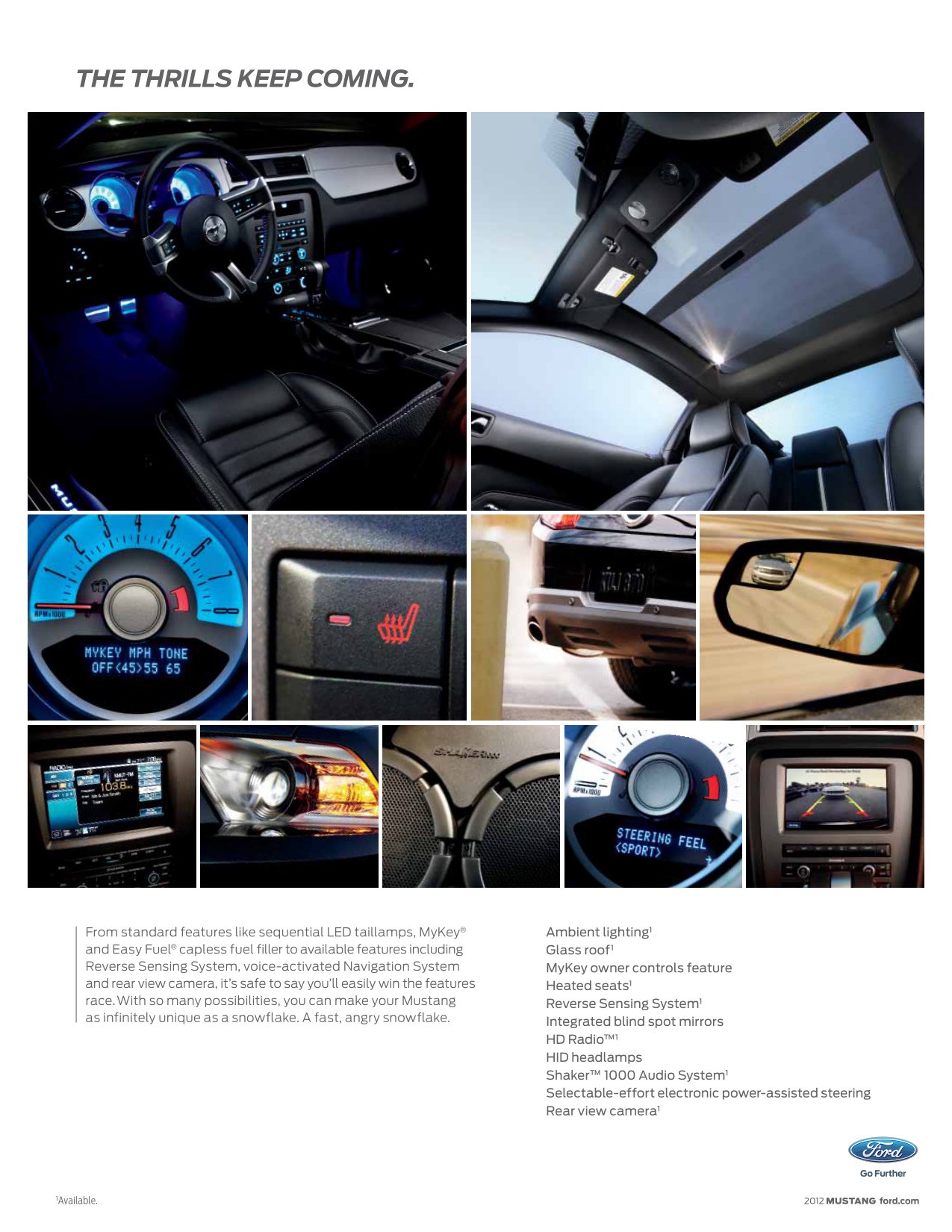 2012 Ford Mustang Brochure Page 14